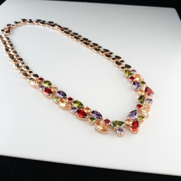 Mesmerizing Multi-Stone Rose Gold Set - Picture 4 of 4